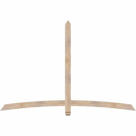 Ekena Millwork Bellingham Smooth Timber Gable Bracket, Douglas Fir, 84"W x 56"H x 1 1/2"D x 3 1/2"F, 16/12 Pitch GBW084X56X0204BEL00SDF